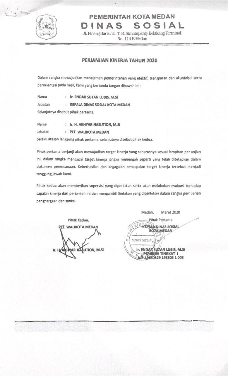 PERJANJIAN KINERJA Ahli Lingkungan